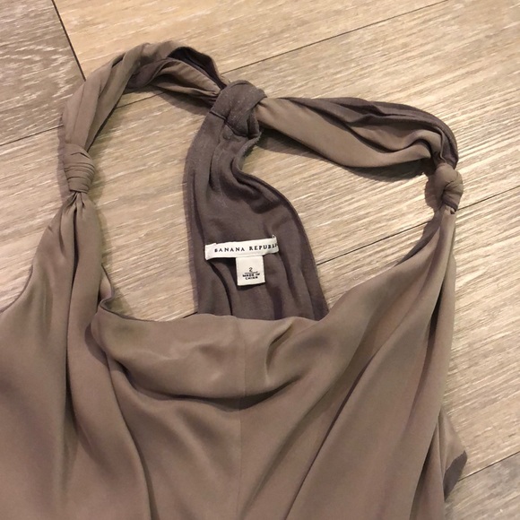 Two-Tone Banana Republic Halter Dress - Picture 3 of 3